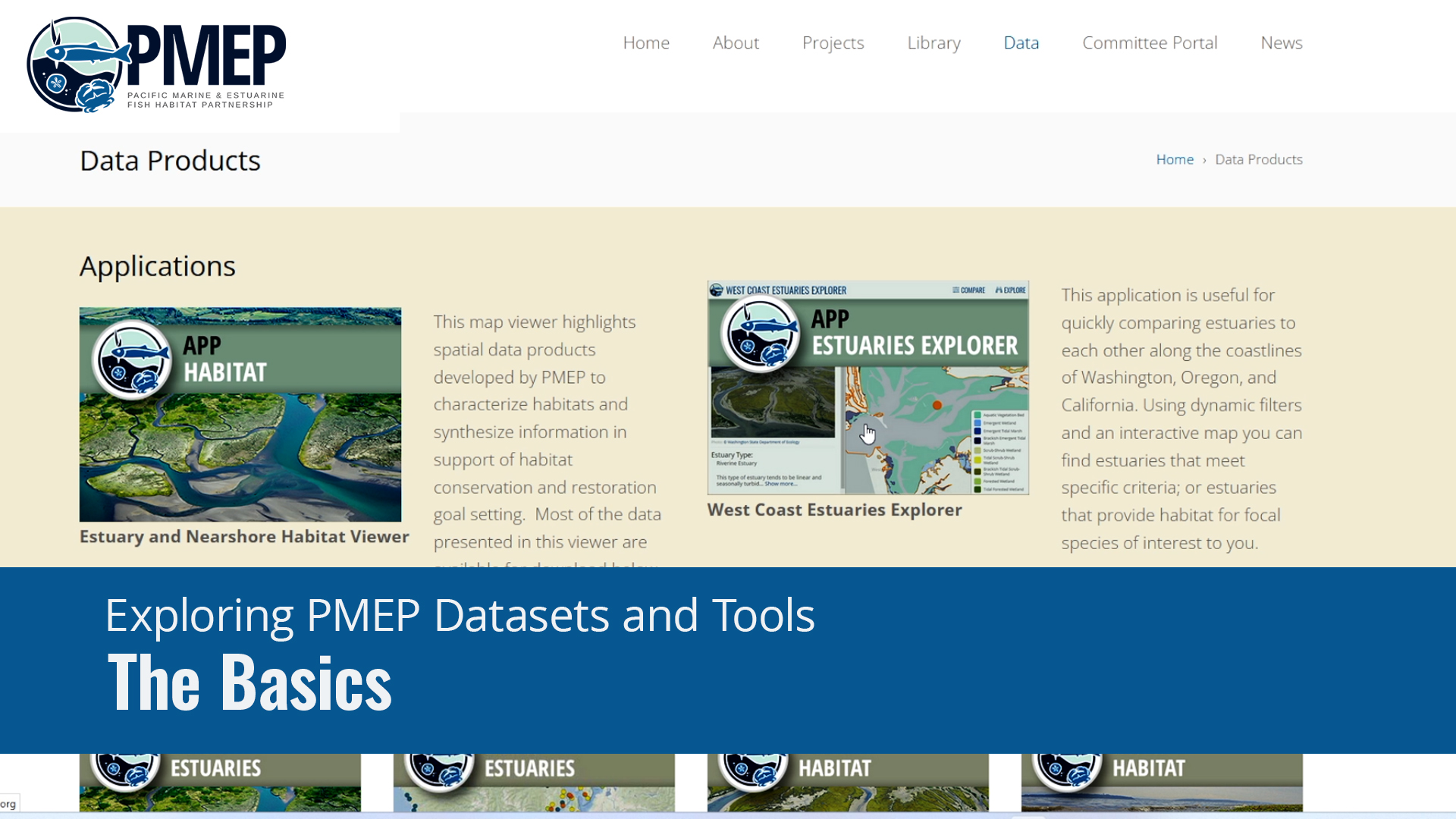 The Basics: Exploring PMEP Datasets and Tools